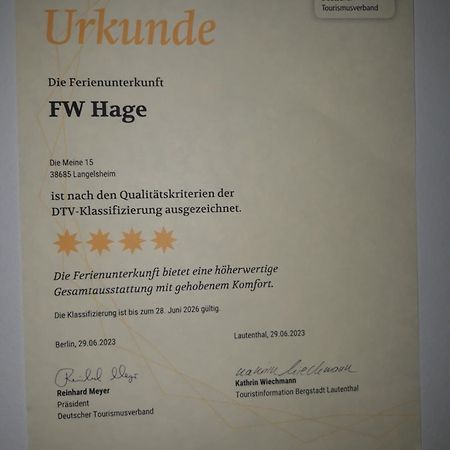 Fewo Hage Langelsheim Esterno foto